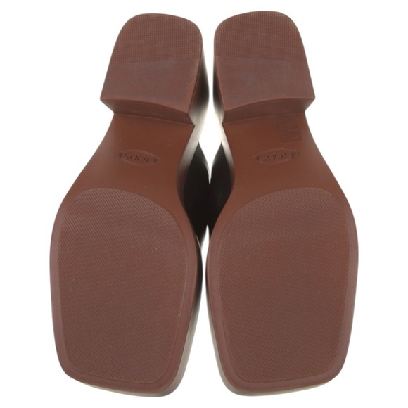 Tod’s | 80mm Leather Platform Mules in Black - Size IT 39 - Picture 6 of 6